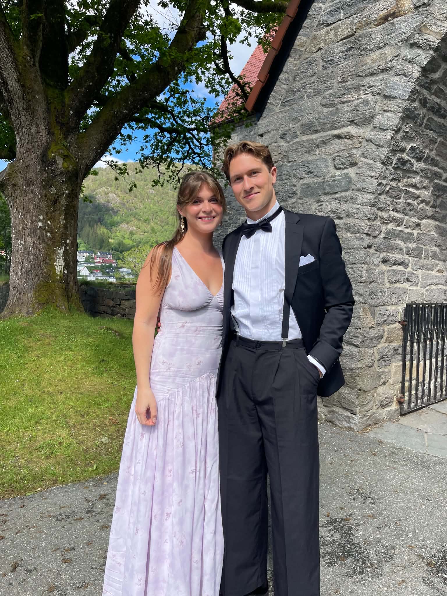 Sofia og Samuel på en tilstelning i sommer.